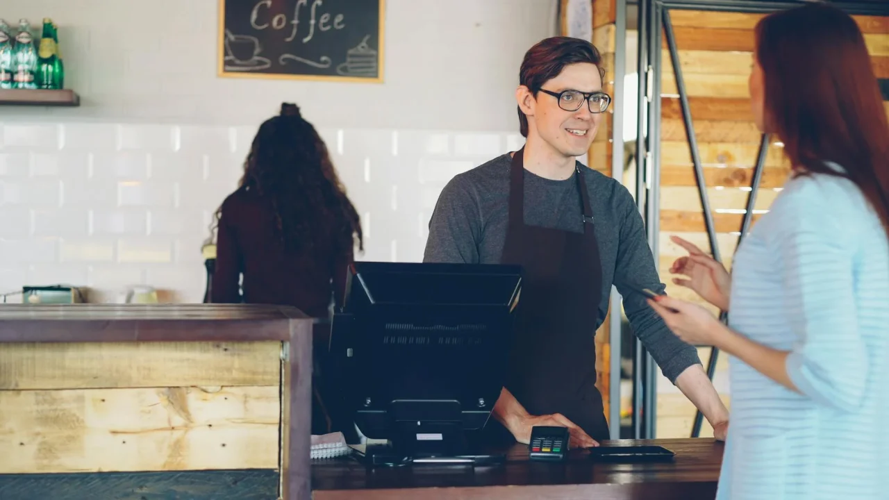 Smiling Barista Customer Service
