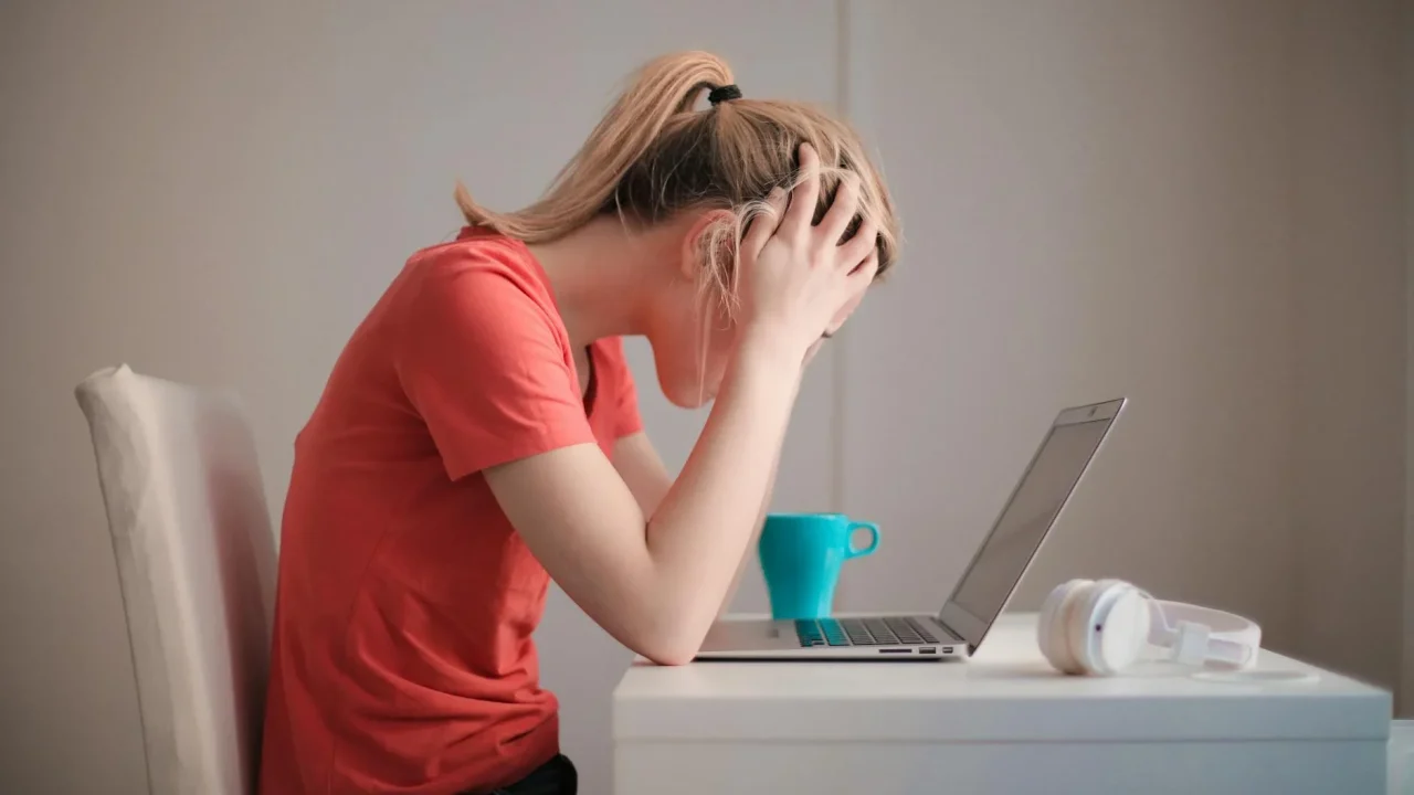 Stressed Person Coffee Cup