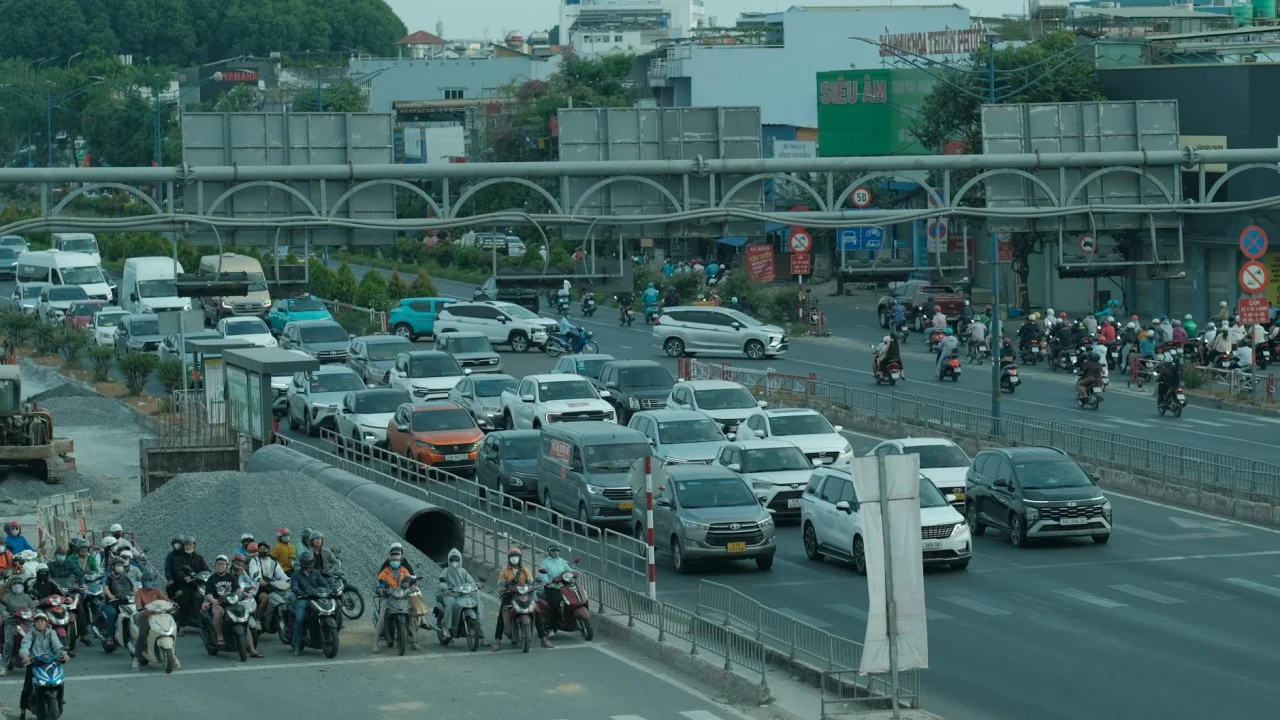 Traffic Jam Motorcycle City Map