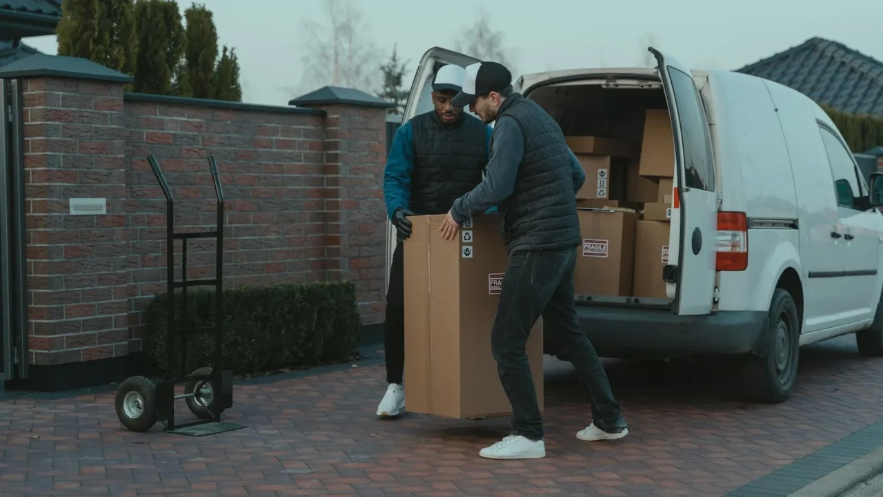Delivery Man Teamwork