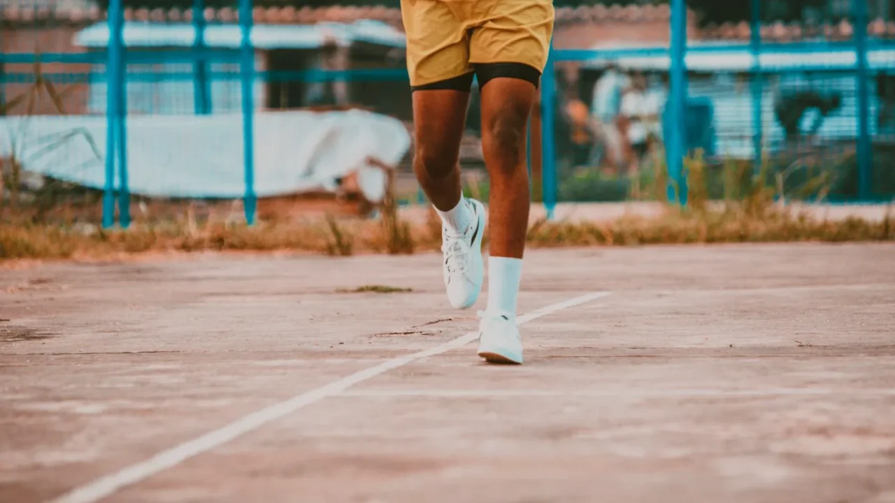 Energetic Person Running Shoes