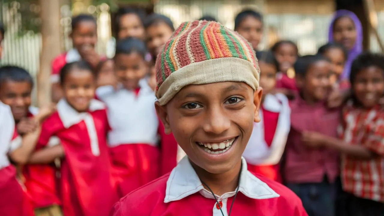 Happy Child School Friends