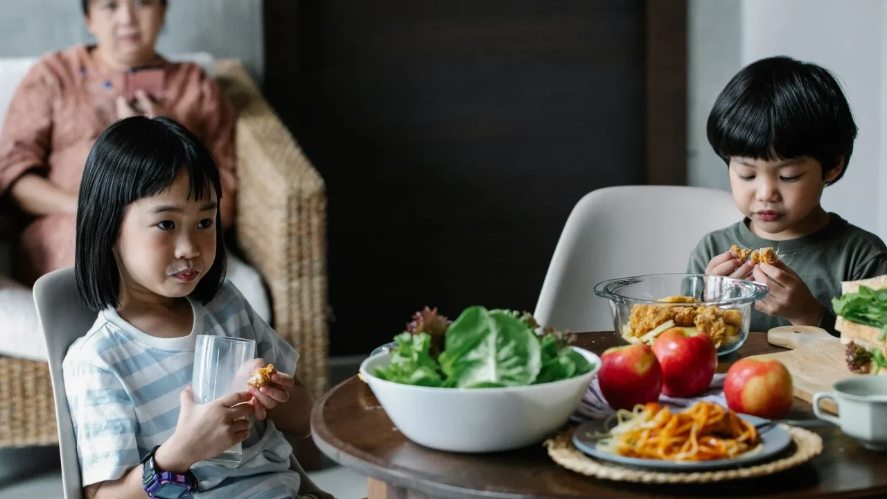 Healthy Food Children Eating