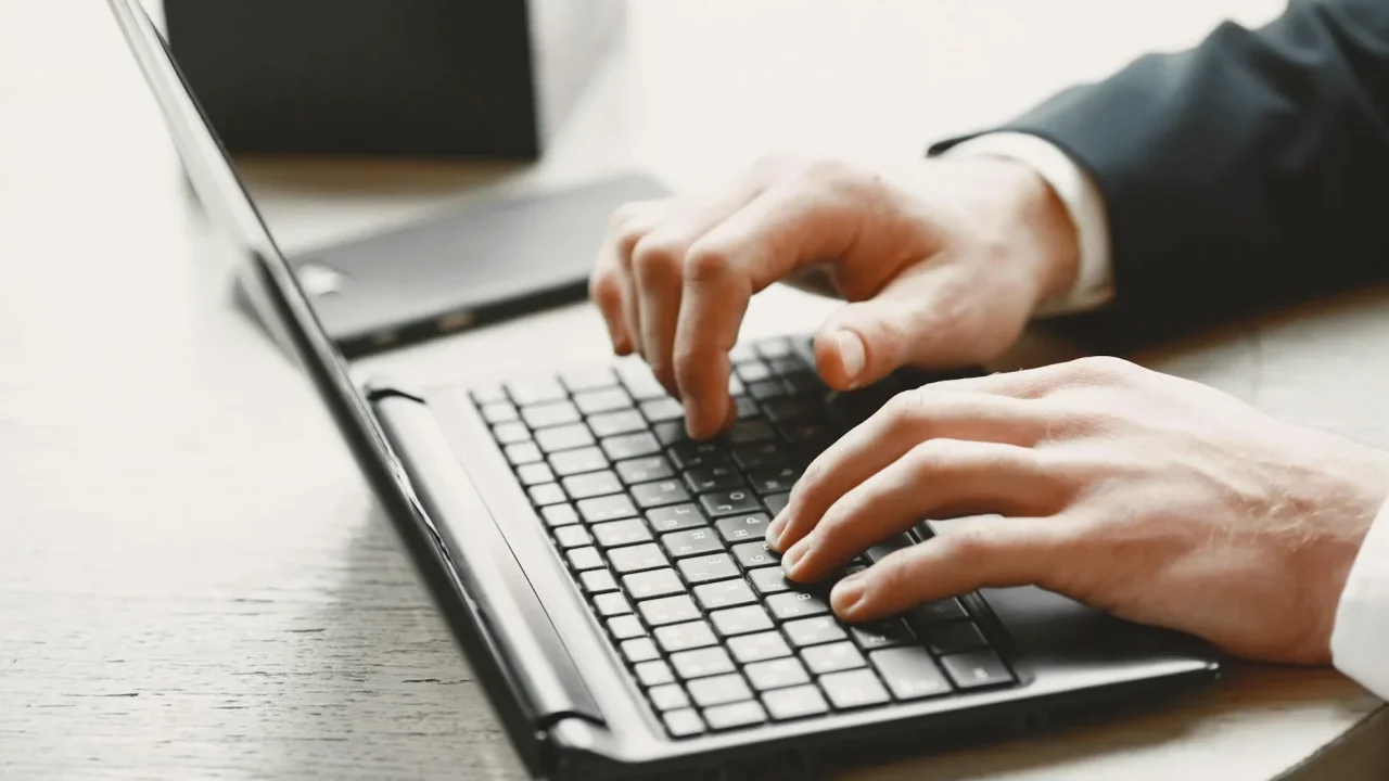 Laptop Typing