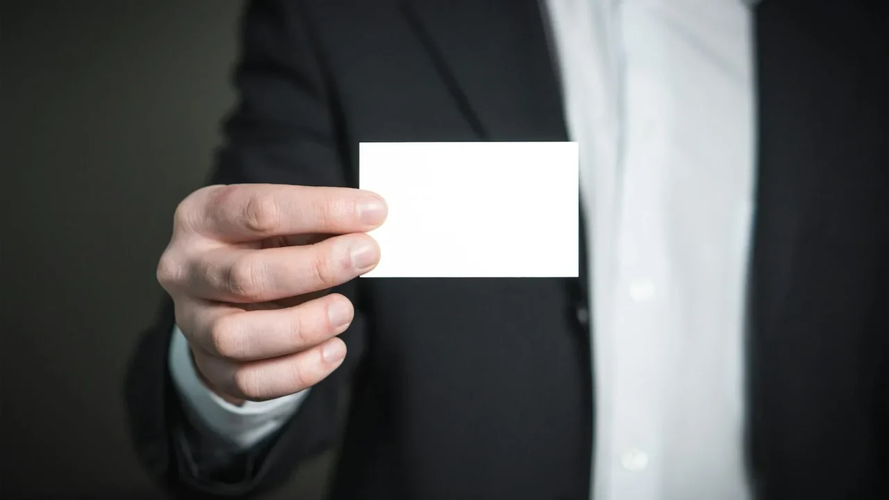 Networking Handshake Business Cards
