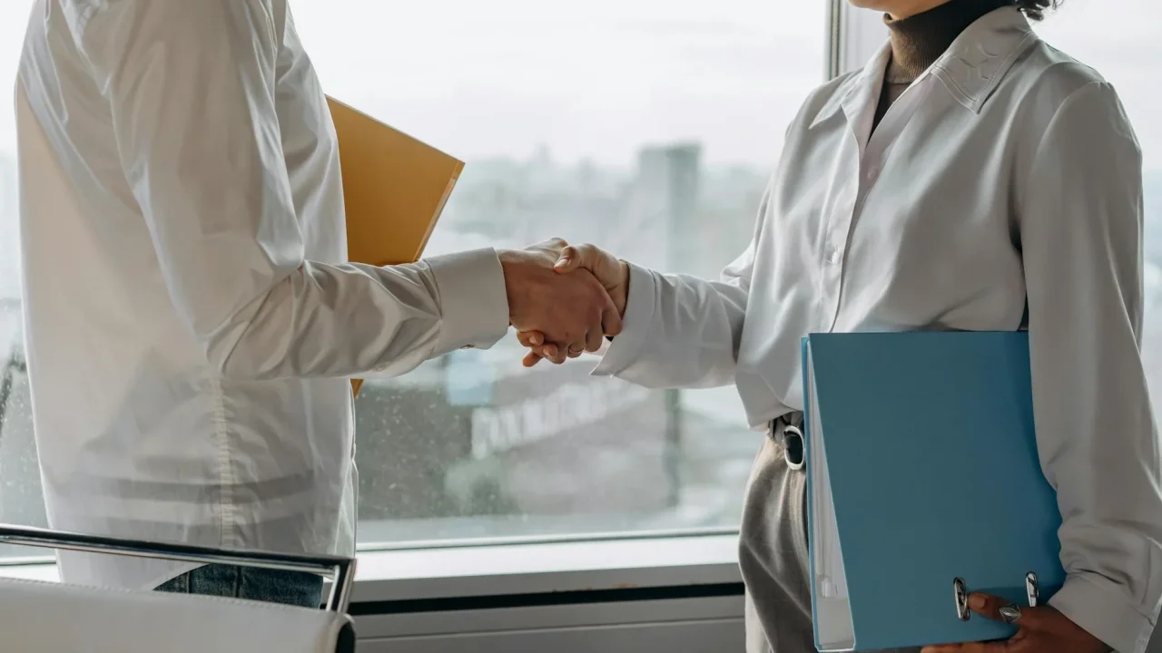 Networking Professional Handshake