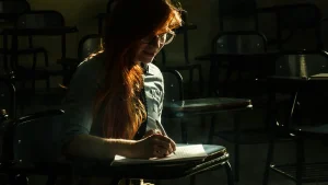 Student Studying Brain Power