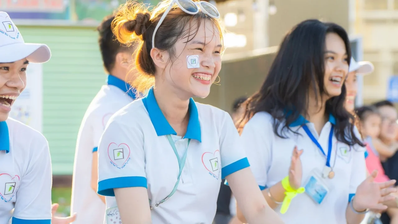 Volunteer Group Smiling People