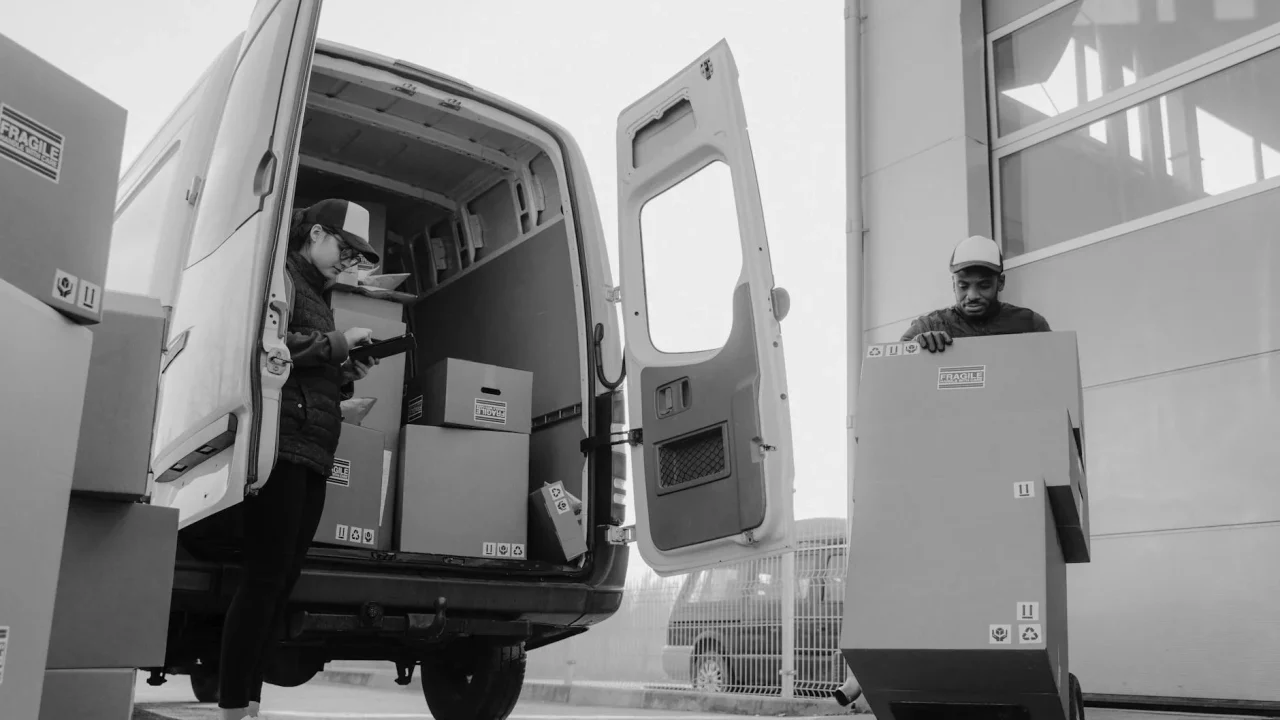 Warehouse Logistics Delivery Truck
