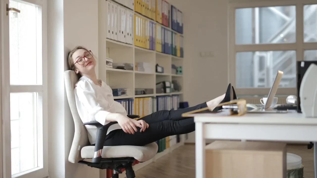 Work Life Balance Relaxing Employee